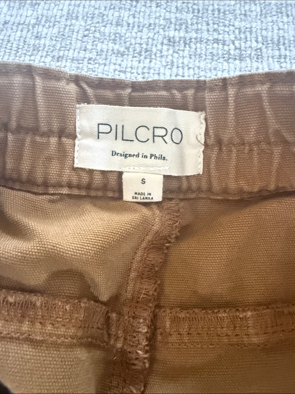 Anthropologie Barrel Leg Cropped Pants in Warm Brown - Picture 3 of 3
